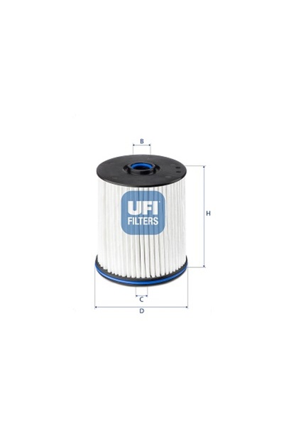 UFITWEAR Filtru de combustibil tip cartuș diesel OE UFI