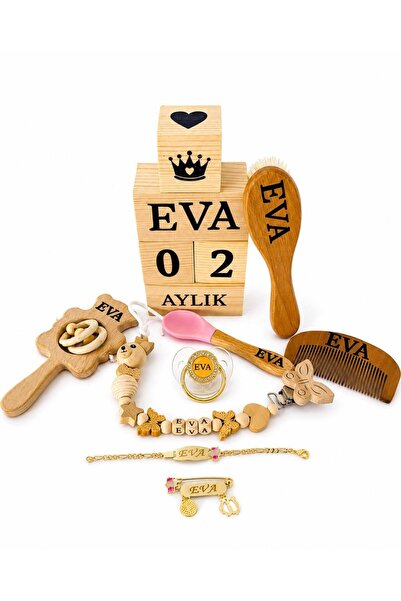 Shopfocus KİŞİYE ÖZEL İSİMLİ-EMZİK-EMZİK ASKISI-ÇINGIRAK-TARAK-KEÇİ KILI FIRÇ...