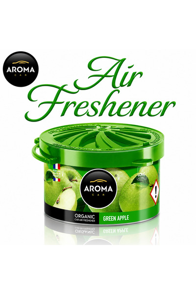 Aroma معطر هواء عضوي للسيارة برائحة التفاح الأخضر، طويل الأمد، جل مضاد للانسك...