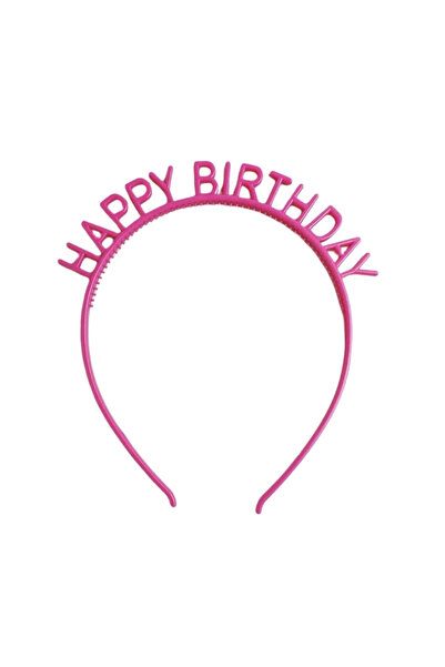 Le Mabelle Fuchsia Happy Birthday Written Girl's Crown