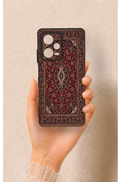 Vip Case Redmi Note 12 Pro 5G Uyumlu Acem Halı Desenli Silikon Kılıf