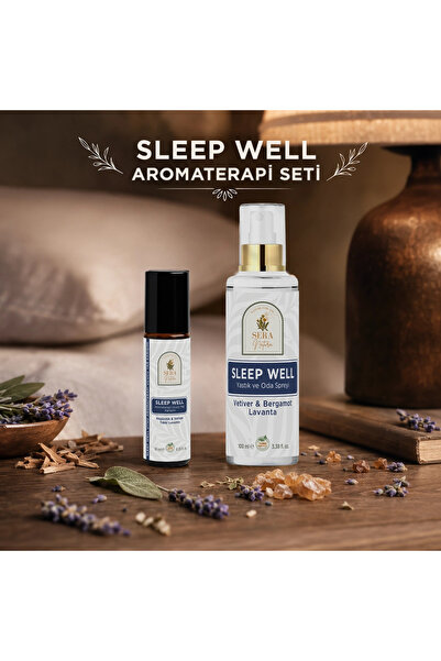 Sera Natura Sleep Well Aromaterapi Seti – Roll-On 10 ml ve Yastık & Oda Sprey...