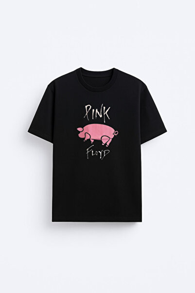 cesita Μπλουζάκι από βαμβάκι με στάμπα Pink Floyd σε μαύρο χρώμα