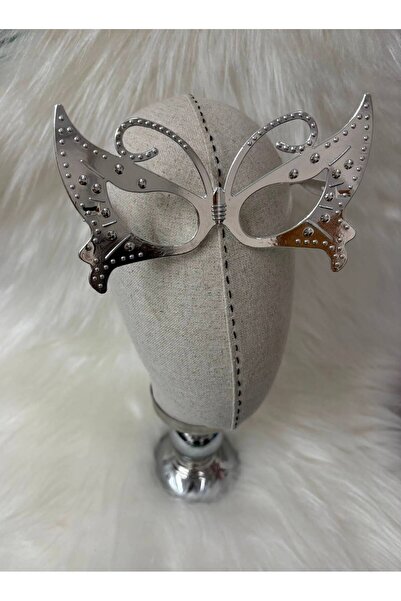 kidspartim Party Glasses Plastic Without Glass Butterfly Model Silver