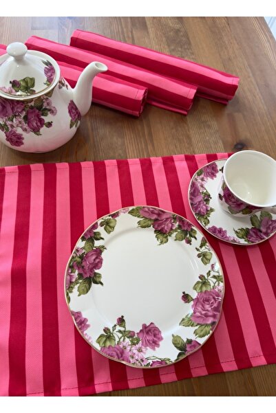 White Alamode Pink American Service Set of 4