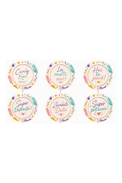 DecoParty 24 de etichete pentru bomboane pentru copii M5 – Mesaje amuzante pe...