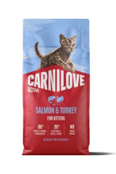 Carnilove طعام جاف للقطط الصغيرة من ماركة Carnilove، بنكهة الديك الرومي والسل...