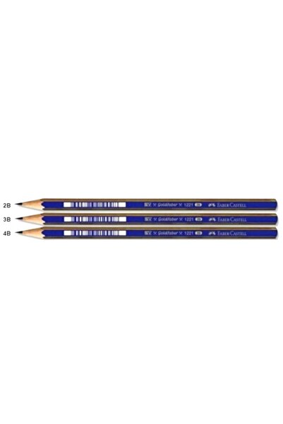 Faber Castell Graded Pencil Drawing Pen 2B,3B,4B 1St Grade 3 Pieces