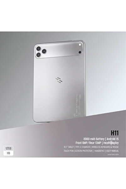 HEATZ تابلت هيتز H11 الذكي 10.1 بوصة رام 12GB وتخزين 1TB مع 5G ولوحة مفاتيح وقلم