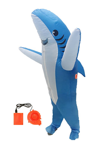 TAPIT Inflatable Sharks Costume Adult Fancy Sharks Suit Blow up Full Body Sha...