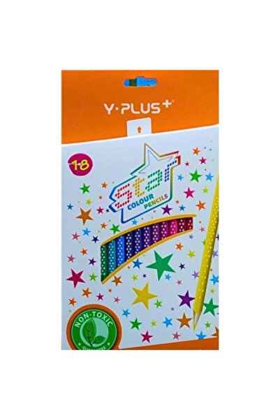 Y Plus Creioane colorate Star - set de 18 bucăți + ascuțitoare – Y-PLUS