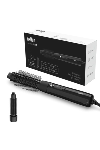 Braun Air Styler AS1.5, Hot Air Styler with 3 Heat/Speed Settings, 300W,BRAS1...