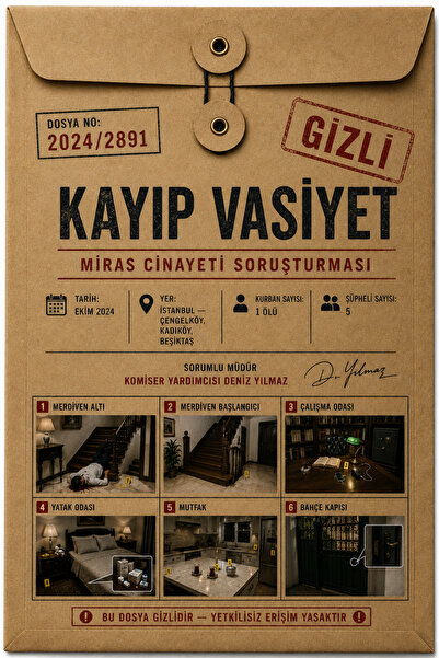 Karanlık Hat® - Kayıp Vasiyet | Gerçekçi Dedektif Dosyası | Soruşturma Oyunu | Olay Yeri İnceleme | 14+ Yaş