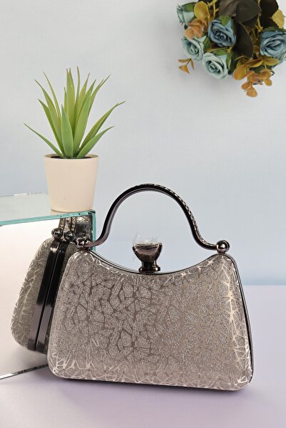 weem bag إيليسارا EB0751 |   حقيبة سهرة جديدة أنيقة بمقبض معدني مزدوج