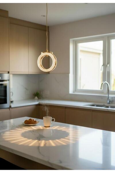 Tekli Halka Model 3 Renk Led Avize