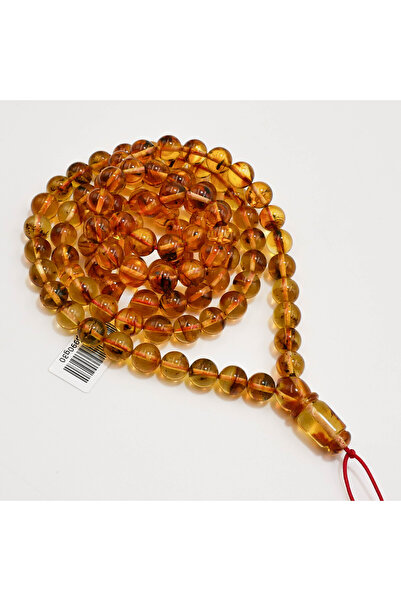 Generic Brand Natural Baltic Amber Rosary with Inclusions – 99Beads 8-8.5mm R...