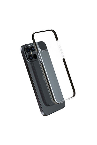 Devia Husă compatibilă cu iPhone 12 Mini, Transparentă, TPU, Negru - negru