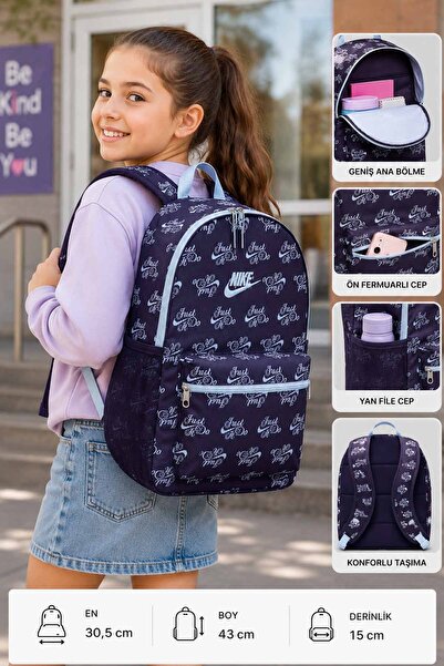 Nike Just Do It Printed School Backpack 30,5X43X15 cm Daily Use Travel and Sc...