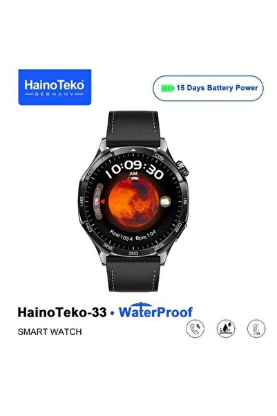 HAINOTEKO ساعة ذكية مقاومة للماء بشاشة AMOLED، مزودة بخاصية الاتصال عبر البلو...