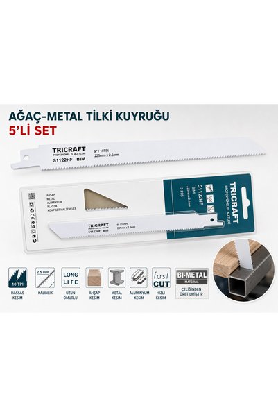 Tricraft AĞAÇ-METAL TİLKİ KUYRUĞU TESTERESİ