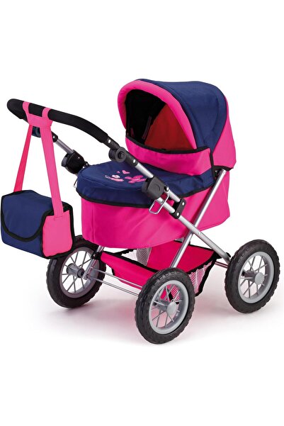 Bayer Design Dolls Trendy Pram, Blue, Hot Pink, Butterfly