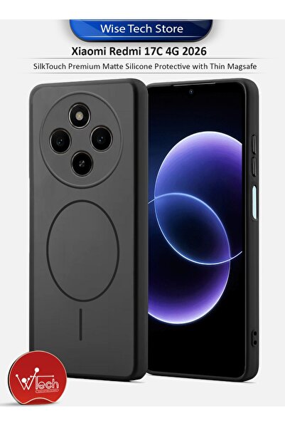 Wtech Xiaomi Redmi 17C 4G 2026 SilkTouch Premium Matte Silicone Protective wi...