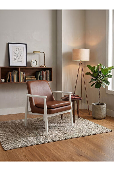 Gazzini Furniture Tai İskandinav Ahşap Kolçaklı Berjer