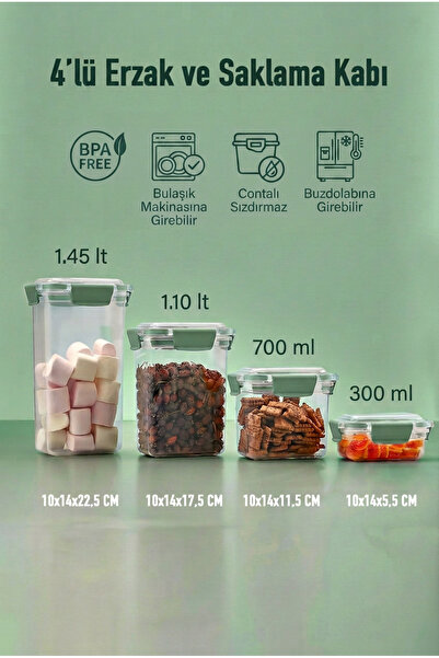 MAXİFRESH Storage Container Set and Food Container Kitchen, Refrigerator Orga...