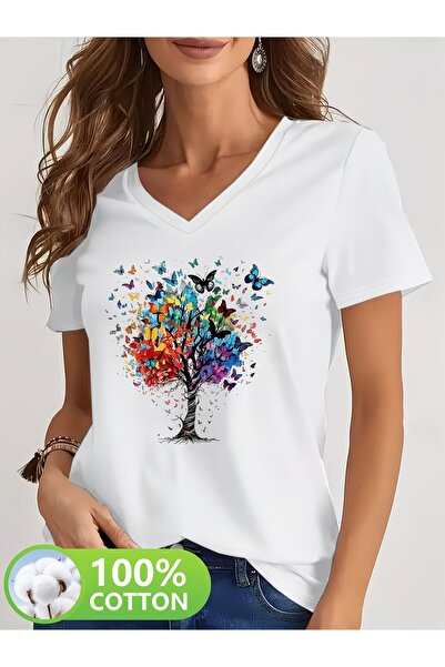 puolikuu Unisex Comfortable Fit Tshrit Printed Tshirt