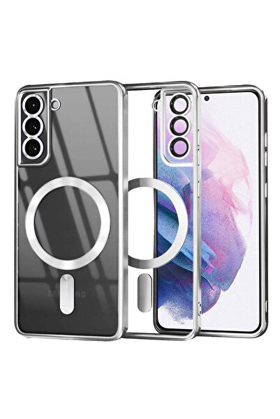 Techsuit Husă pentru Samsung Galaxy S21 Plus 5G, Lux Crystal MagSafe, arginti...