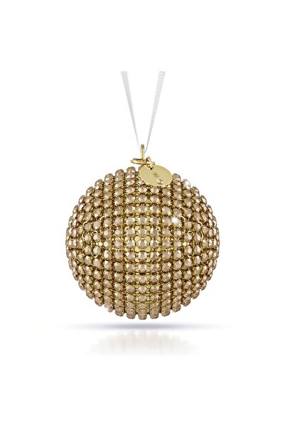 Swarovski Holiday Magic Classics Crystal Mesh Top Süs, Altın rengi