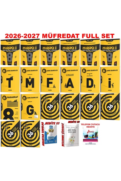 Hız Yayınları 8.SINIF LGS 2026-2027 MÜFREDAT HİBRİT KONU +SORU+36 HAFTALIK DE...