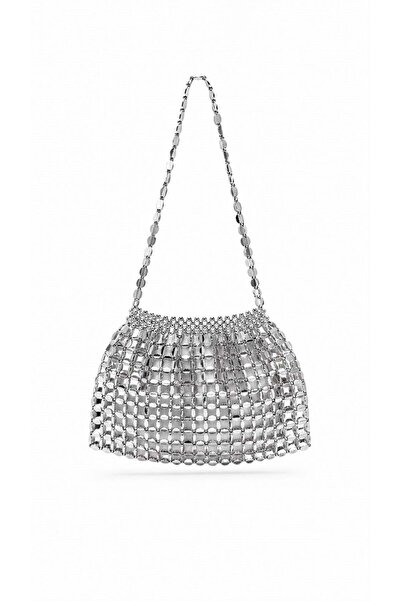 GZ GAIBAG Silver Aurea İçi Keseli Kadın Omuz Çantası