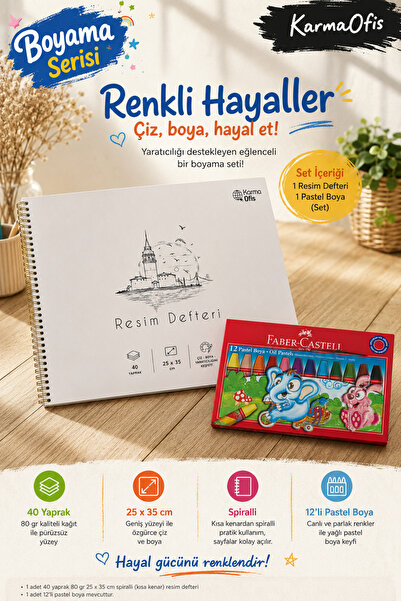 Faber Castell Serija za bojenje Bela 25x35 cm 40 listova Sveska za crtanje i ...