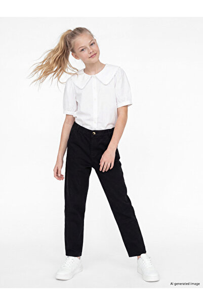 LC Waikiki Rmz Gi̇yi̇m Farkiyla Standard Fit Girls Gabardine Trousers