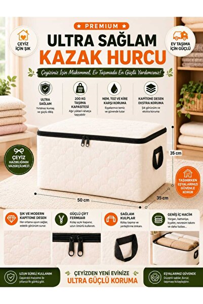 BİVA غطاء وسادة مبطن متين بسحاب، غطاء وسادة 50x35x35 سم، مزود بسحاب كامل من ا...