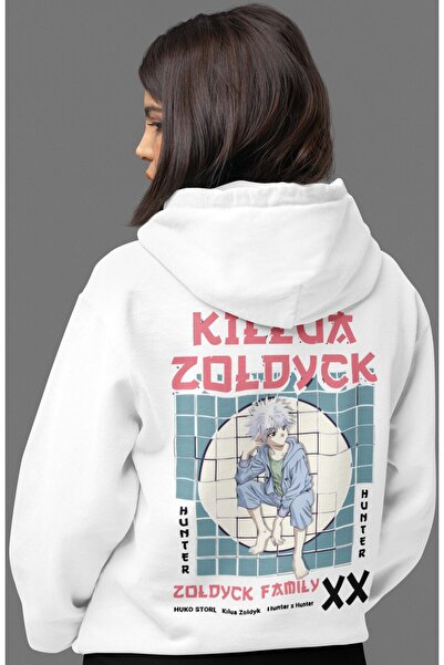 SEVBANO Hunter X Hunter Killua Zoldyck Φούτερ με στάμπα στην πλάτη, Unisex, O...