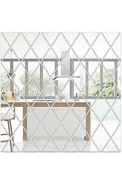 Velaris Set 32 Oglinzi Acrilice Autoadezive din PVC pentru Decor de Perete Ar...