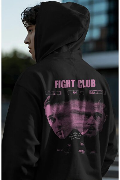 SEVBANO Fight Club Film Tyler Durden Back Printed Unisex Oversize Premium Hoodie