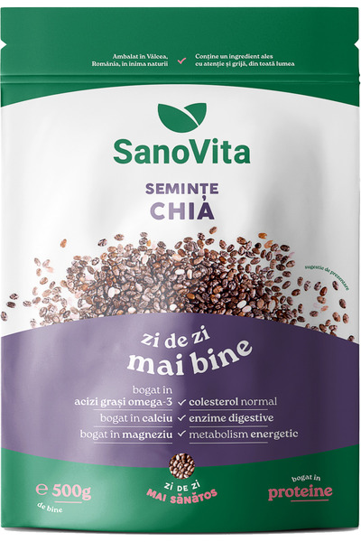 Sano Vita Semințe de CHIA 500G