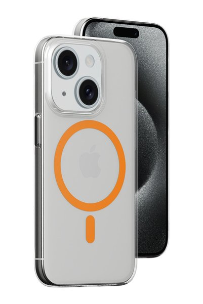 New Face غطاء CONCEPTA Newface لهاتف iPhone 14 Bubble Magsafe (11826) - برتقالي