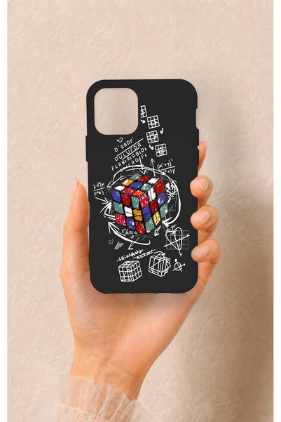 Vip Case حافظة سيليكون بنمط مكعب روبيك متوافقة مع هاتف iPhone 11 Pro