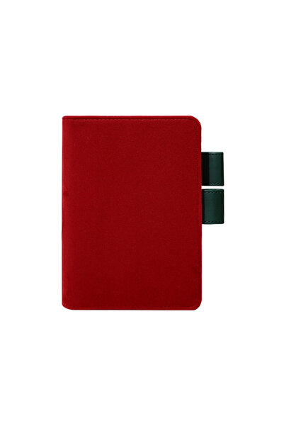 Choice12 A6 red Shell Only Hobonichi Notebook Refill - A6 A5 Grid & Blank Pag...