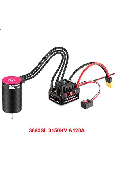 Choice4 3660SL 3150KV 120A HobbyWing QuicRun WP 10BL120 G2 120A Waterproof Se...