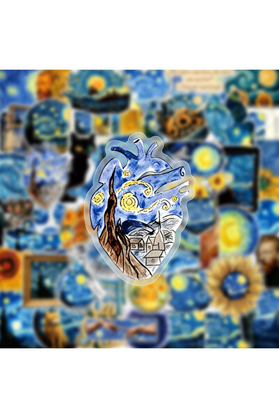 Choice 50 قطعة × 2، 50/100 قطعة ملصقات إبداعية على طراز الرسم الزيتي، ملصقات ...