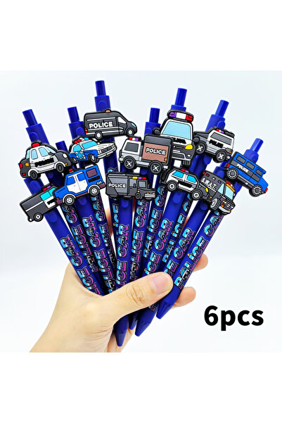 Choice 6pcs 6pcs/10pcs/12pcs/18pcs Creative police car press Ballpoint pen Po...