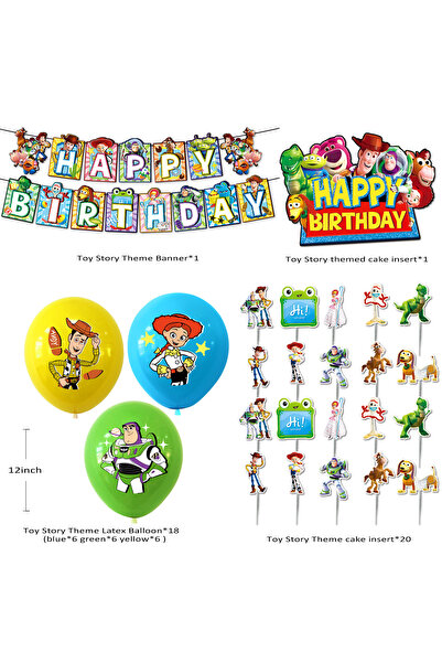 Choice3 Bandai In Stock 1 SET 2026 new Colorful DIY Toy Story party decor bal...