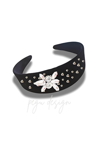 pegu baby collection ΣΕΙΡΑ DİANA ΜΕ ΠΕΤΡΕΣ ΛΟΥΞ ΚΑΙ ΜΑΥΡΟ ΒΕΛΟΥΔΙΝΟ ΣΤΕΦΑΝΙ