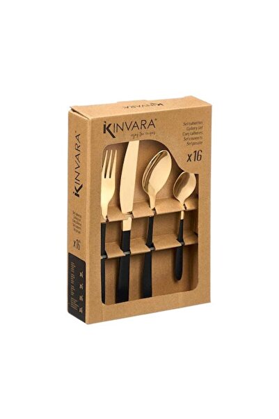 kinvara Σετ μαχαιροπίρουνα, 16 τεμαχίων, 5,5x17x25 εκ., από ανοξείδωτο ατσάλι...