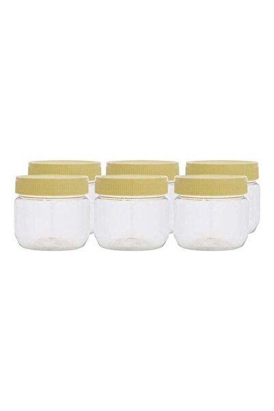 ROYALFORD 250Ml Rnd Pet Jar With Cap Airtight Transparent Assorted Color Caps...